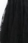 Marc Le Bihan lace embroidered skirt 2596 series plant dyeing France MLB-2596-HEILS black lace embroidery